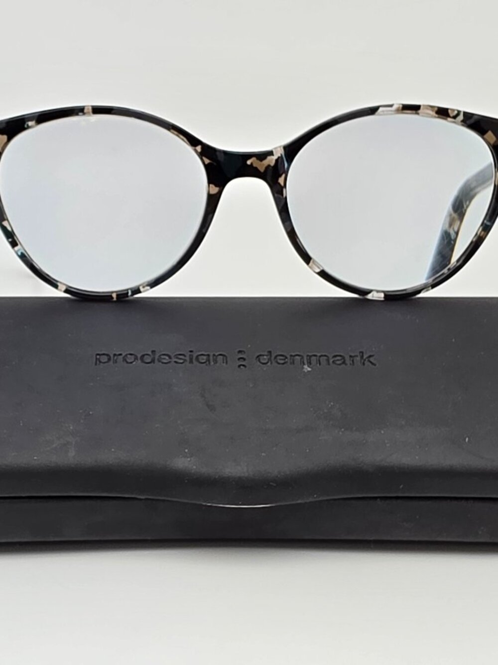 Prodesign Denmark 3605 C.6734 Grey Blue Tortoise Cat Eye Eyeglasses Frame w Case